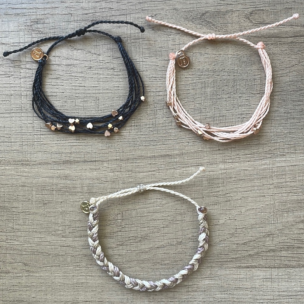 Three Pura Vida Bracelets